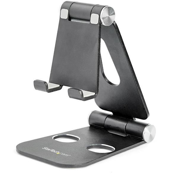 Universal Adjustable Smartphone and Tablet Stand - Durable Aluminum Holder for Phones and Tablets