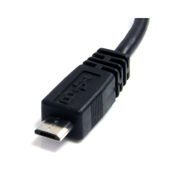 15cm Micro USB A to Micro B Cable - Fast Charging & Data Transfer for Mobile Devices