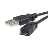 2m Micro USB cable for fast charging and data sync with Android devices, tablets, and cameras; durable and flexible design.