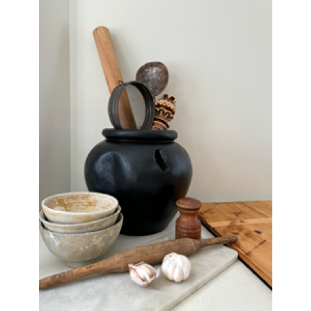 Pot - Organic Teak Yakisugi (27 x 25cm)