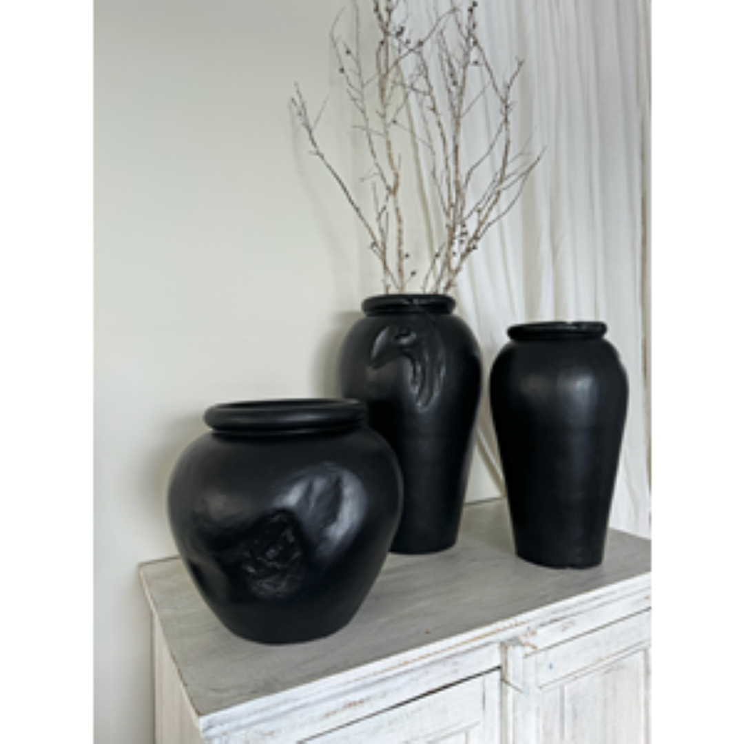 Pot - Organic Teak Yakisugi (27 x 25cm)