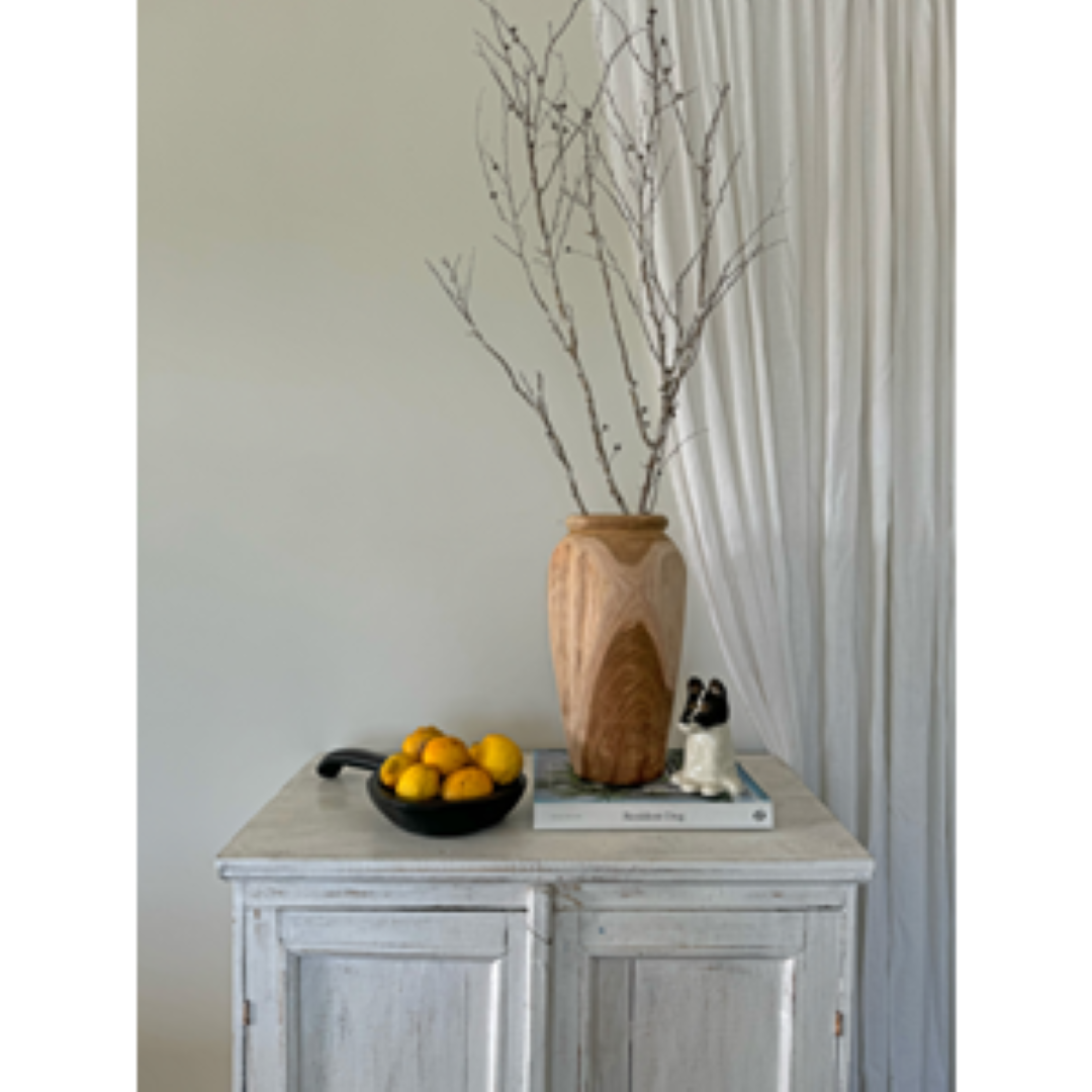 Vase - Organic Teak Natural (35cm)