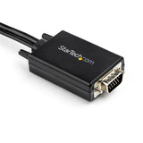 2m VGA to HDMI Converter Cable with Audio - 1080p Video Adapter for PC, TV, Projector