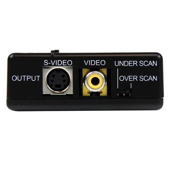 VGA to Composite or S-Video Converter - High Resolution PC to TV Adapter for Seamless Viewing