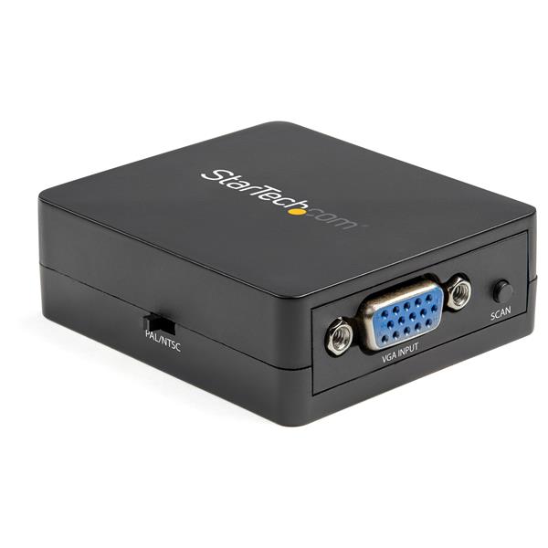 1080p VGA to RCA & S-Video Converter - USB Powered, Scales Video for Legacy Equipment