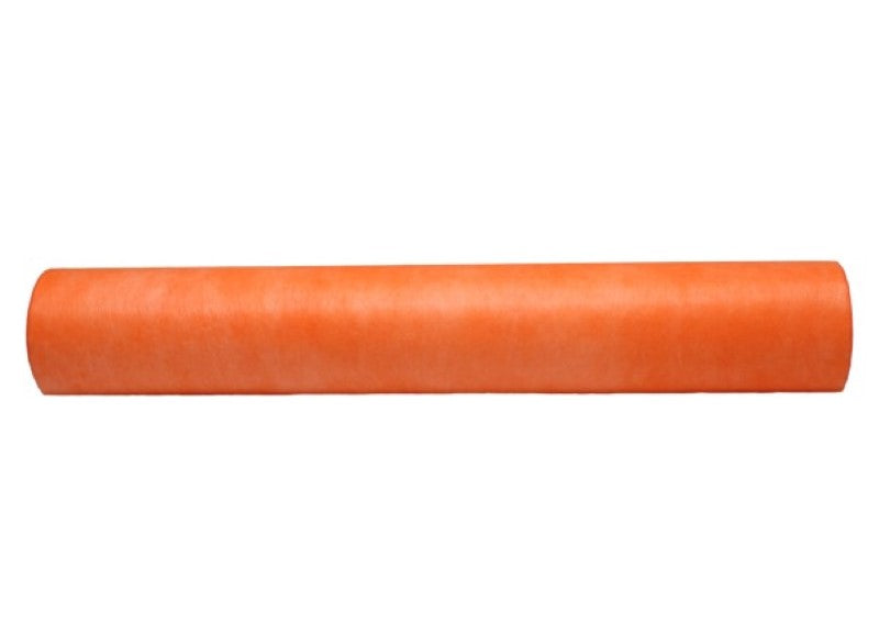 Premium orange Vilene roll, 60cm x 50m, ideal for vibrant gift wraps and sewing projects.