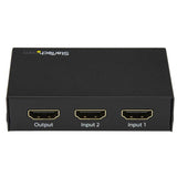 High-Speed 2-Port HDMI Switch - 4K 60Hz, HDR Support, Automatic Switching for Gaming & Streaming