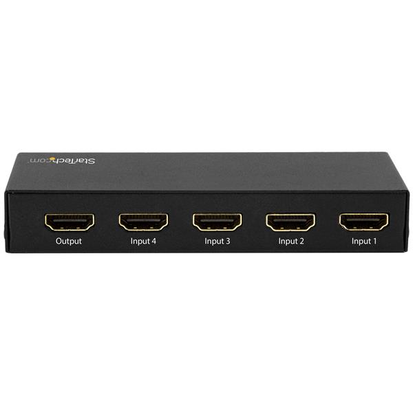 4-Port HDMI 2.0 Automatic Switch with 4K 60Hz Support, HDR and Remote Control - Smartfox AU