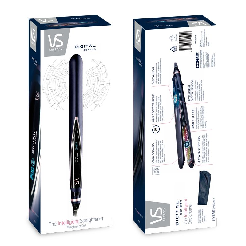 Hair Straightener - Digital Sensor Intelligent Straightener  VS Sassoon