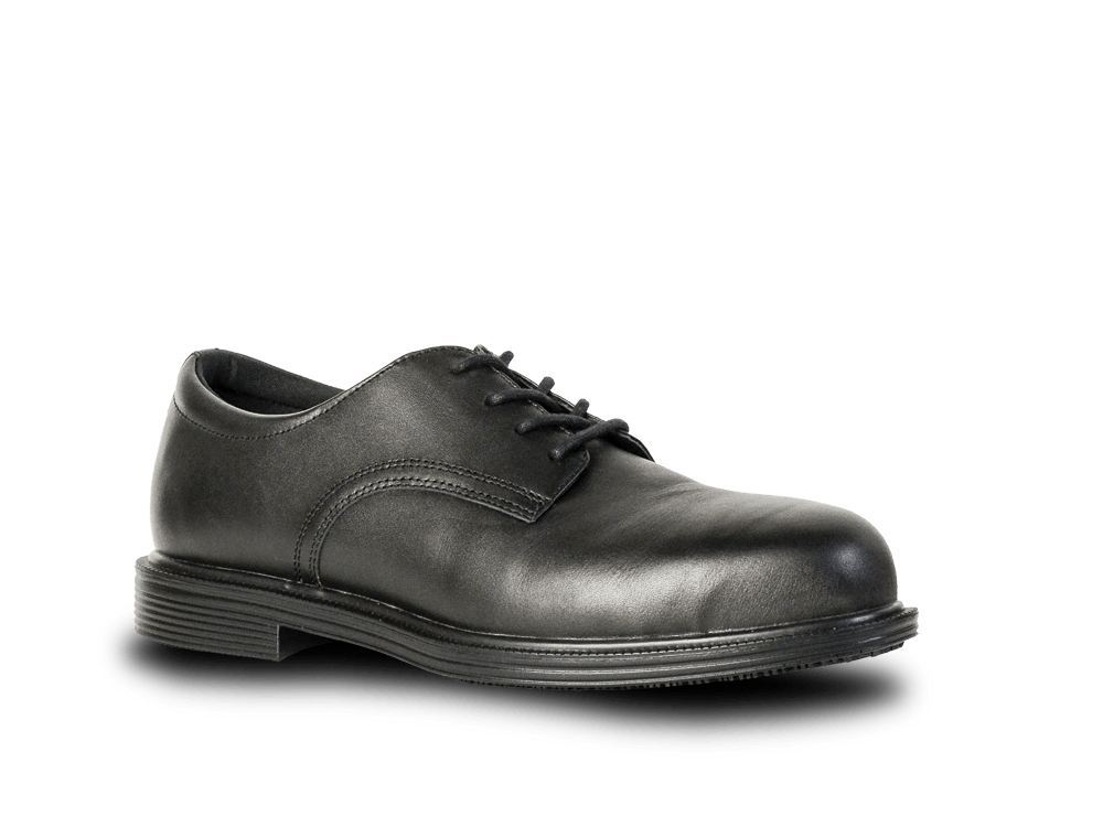 Safety Shoe Bata Venture Black Leather Lace Up Slip (Size: 12)