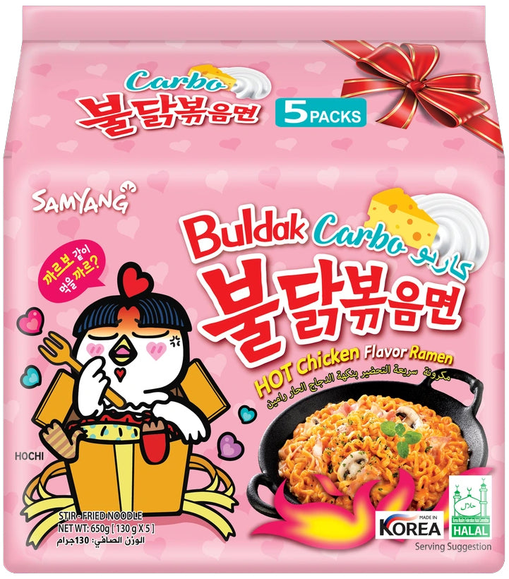 Samyang Buldak Noodles Carbonara 130g - 32 Packets