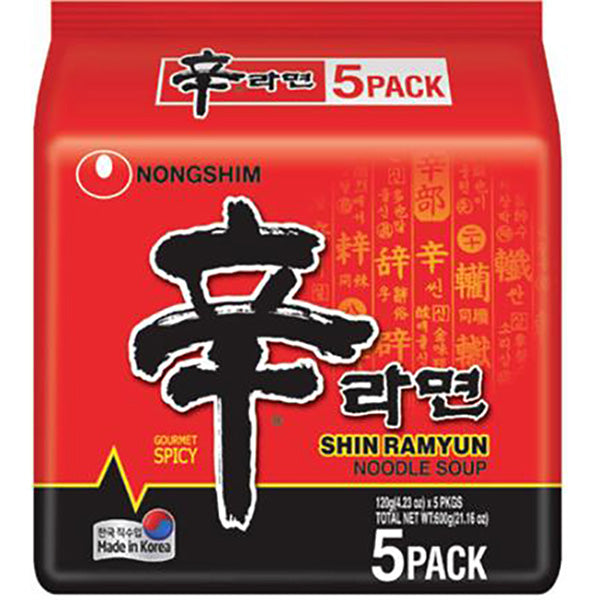 Nongshim Shin Ramyun Gourmet Noodle 120g - Pack of 8