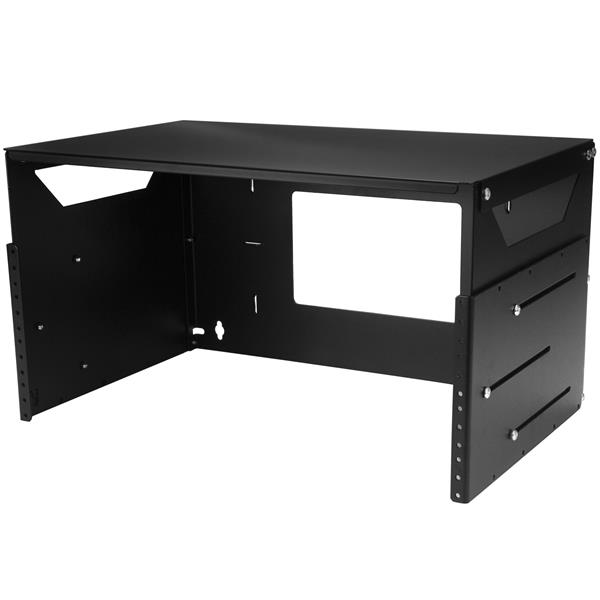 4U Wall-Mount Server Rack - Solid Steel with Adjustable Shelf - Heavy-Duty IT Equipment Storage