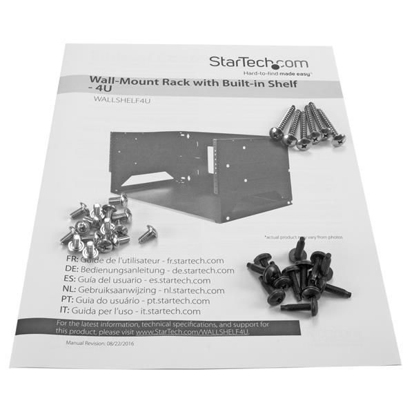 4U Wall-Mount Server Rack - Solid Steel with Adjustable Shelf - Heavy-Duty IT Equipment Storage