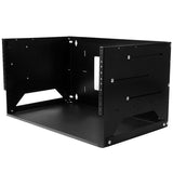 4U Wall-Mount Server Rack - Solid Steel with Adjustable Shelf - Heavy-Duty IT Equipment Storage
