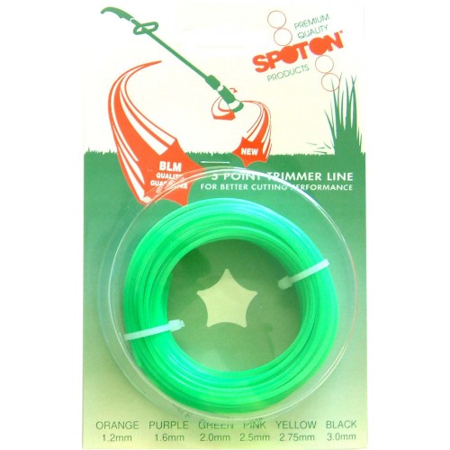 Line Nylon Weedeaters (Cded) Green 15m(.080")2.0mm