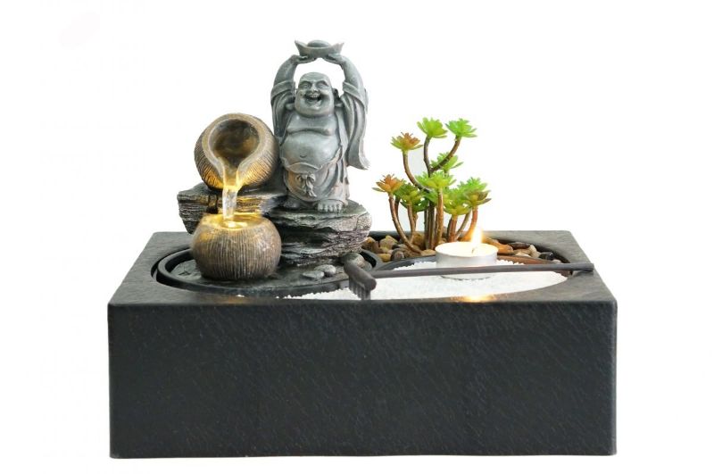 Water Feature - Lucky Buddha (29cm)