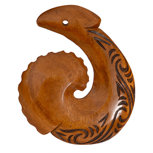 Wood Fish Hook Hanging - Smartfox