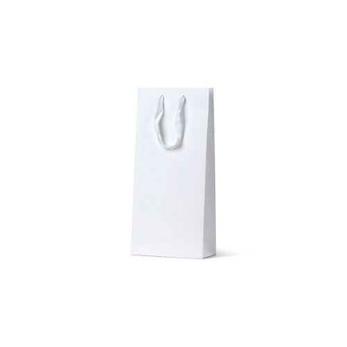 Wine Bottle Bags - Deluxe White Double Wine Bag - 100/ctn