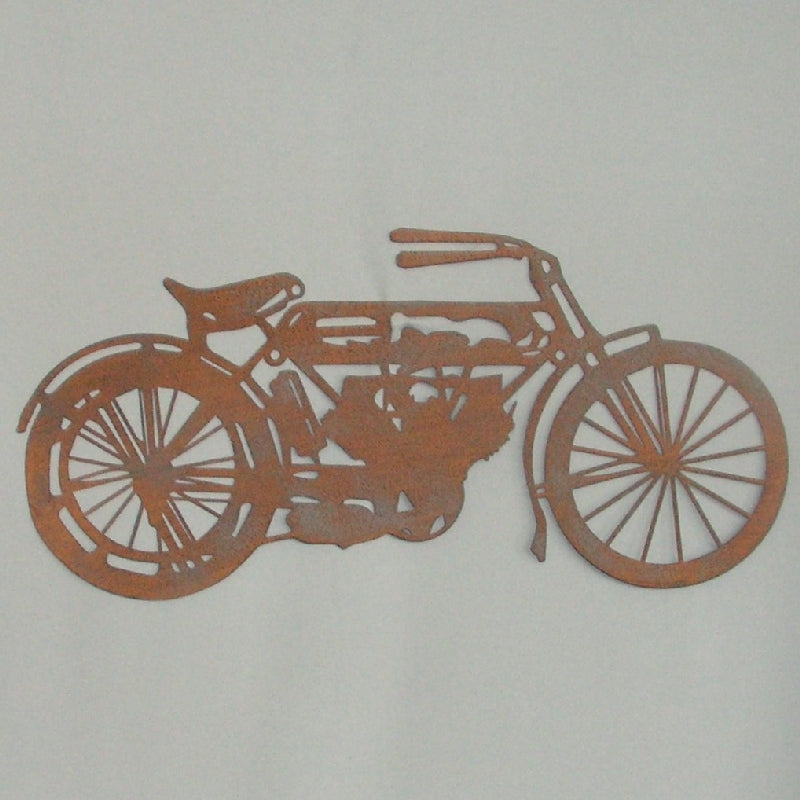 Wall Art - VINTAGE M/BIKE ANTIQUE RUST (50cm)