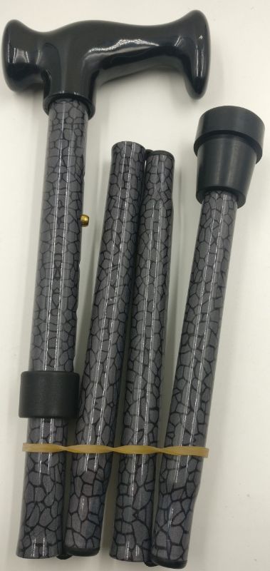 Walking Stick - Metallic Leather Pattern (80-92cm)