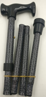 Walking Stick - Metallic Leather Pattern (80-92cm)