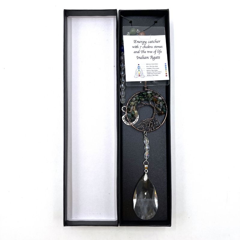 Suncatcher - Tree of Life Indian Agate (32.5cm)
