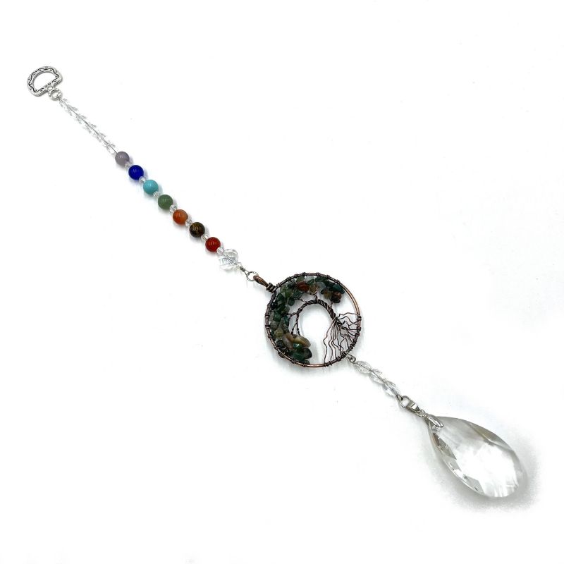 Suncatcher - Tree of Life Indian Agate (32.5cm)