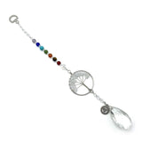 Suncatcher - Tree of Life Throat Chakra Clear Quartz (32.5cm)