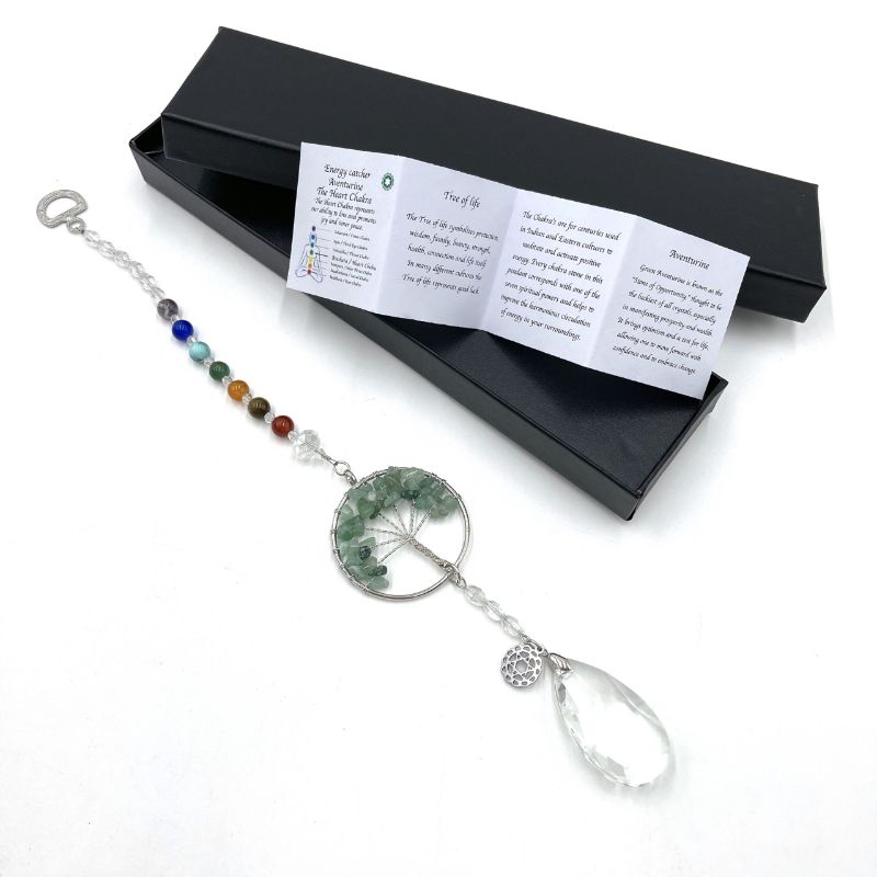 Suncatcher - Tree of Life Heat Chakra Aventurine (32.5cm)