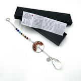 Suncatcher - Tree of Life Root Chakra Agate (32.5cm)