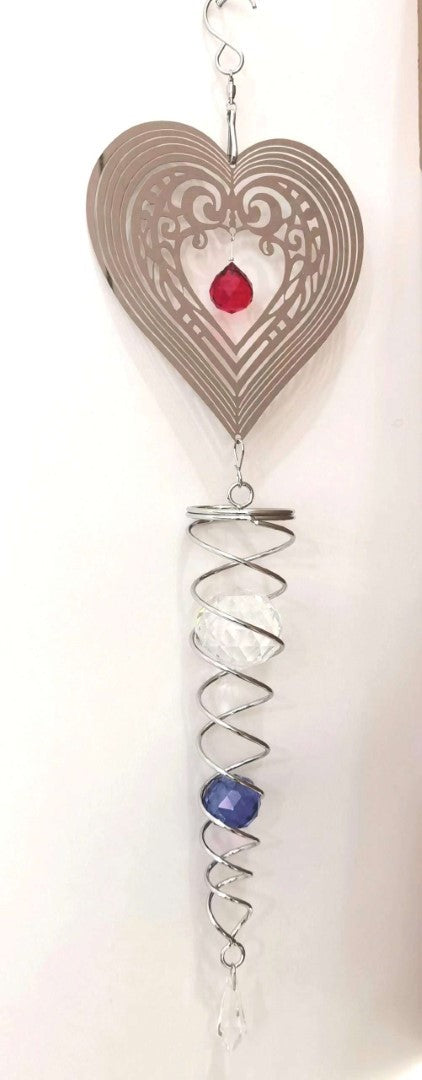 Wind Spinner - Heart (39cm x  14cm)