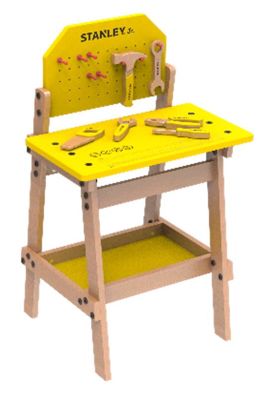 WOODEN WORKBENCH SET W/TOOLS - STANLEY JR