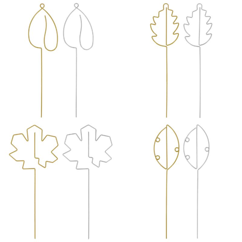 Indoor Plant Support Leaf - Ass. 37 x 10cm (8 Packs)