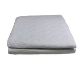 Quilted waterproof mattress protector for Super King beds, featuring soft fabric, stretchy corners, and spill protection.