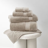 Plush Baksana Bergama bath sheet in Sahara color, 90 x 180cm, made from 100% OEKO-TEX® certified cotton.