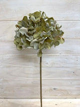 Artificial Hydrangea Stem - Dry Look (Green)