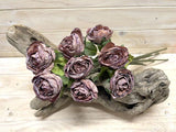 Artificial Rose Stem Bundle - Dry Look (Coffee)