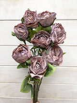 Artificial Rose Stem Bundle - Dry Look (Coffee)