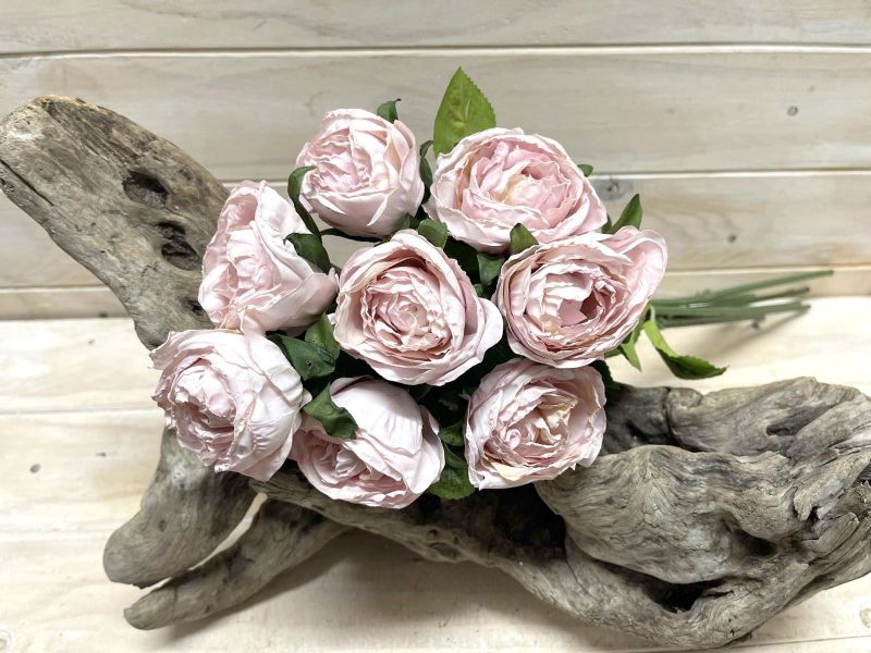Artificial Rose Stem Bundle - Dry Look (Pink)