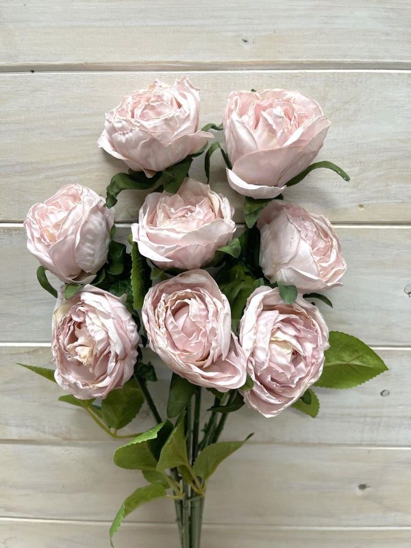Artificial Rose Stem Bundle - Dry Look (Pink)