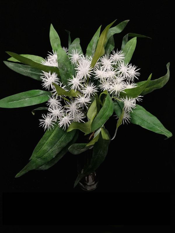 Artificial Star Burst Flower Bundle (White)