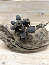 Artificial Eucalyptus Nut Bundle (Black)