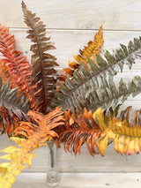 Artificial Autumn Boston Fern Bush