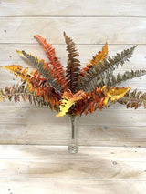 Artificial Autumn Boston Fern Bush