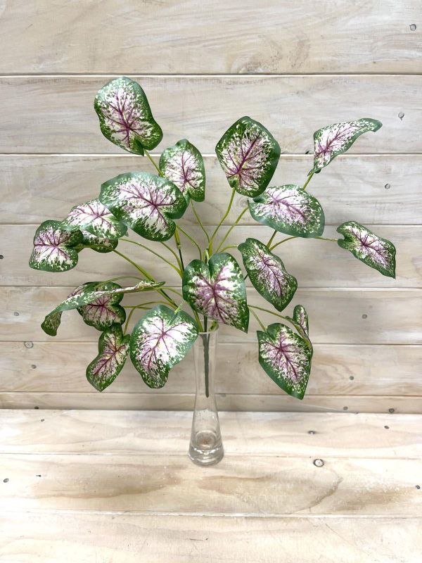 Artificial Caladium Leaf Bush