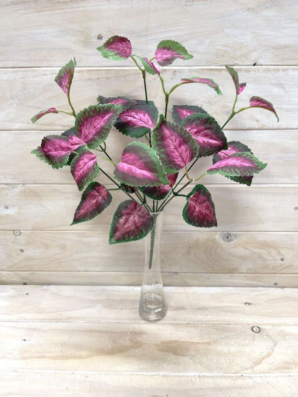Artificial Coleus Leaf Bush