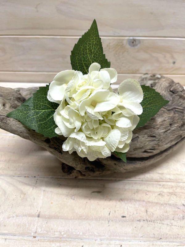 Artificial Hydrangea -  Cut Stem (White)