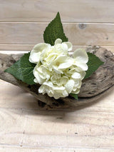 Artificial Hydrangea -  Cut Stem (White)