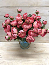 Artificial SIngle Ranunculus With Bud (Salmon)